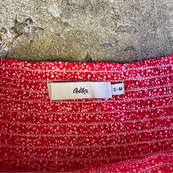 Adika Red‎ Floral Skirt - Picture 3 of 3